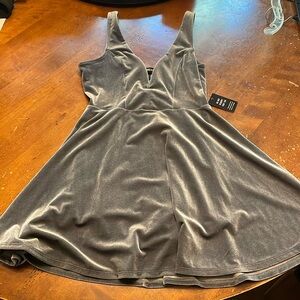 NWT velvet mini dress romper